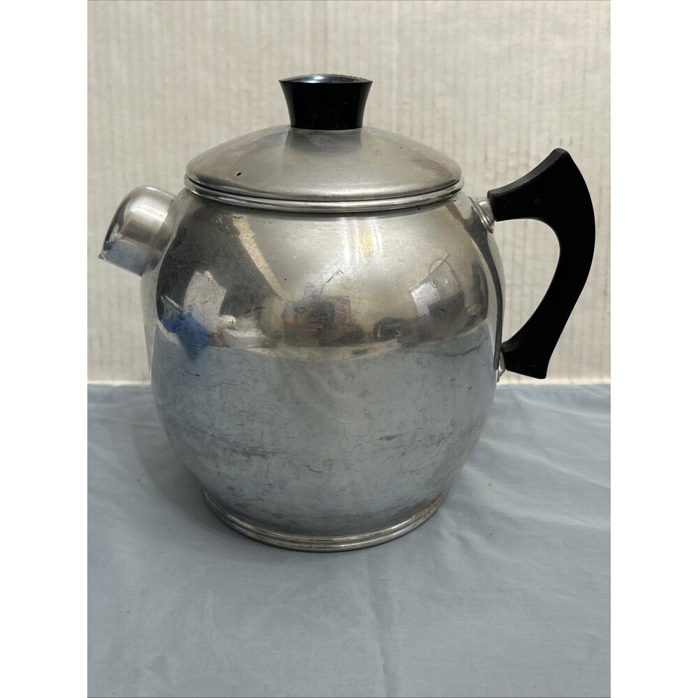 Vintage West Bend Large Aluminum Tea Pot
